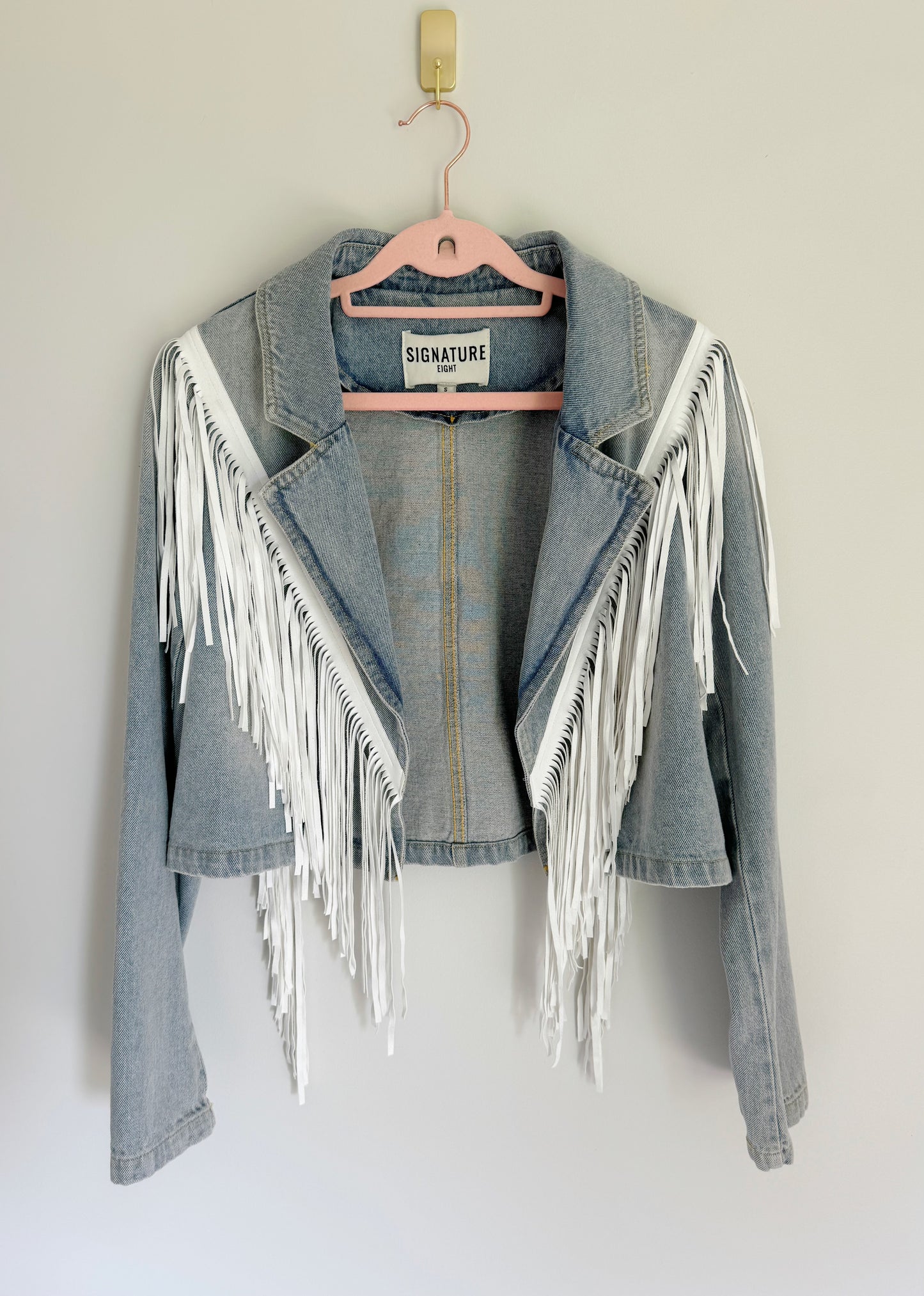 Blue Jean Baby Fringe Jacket