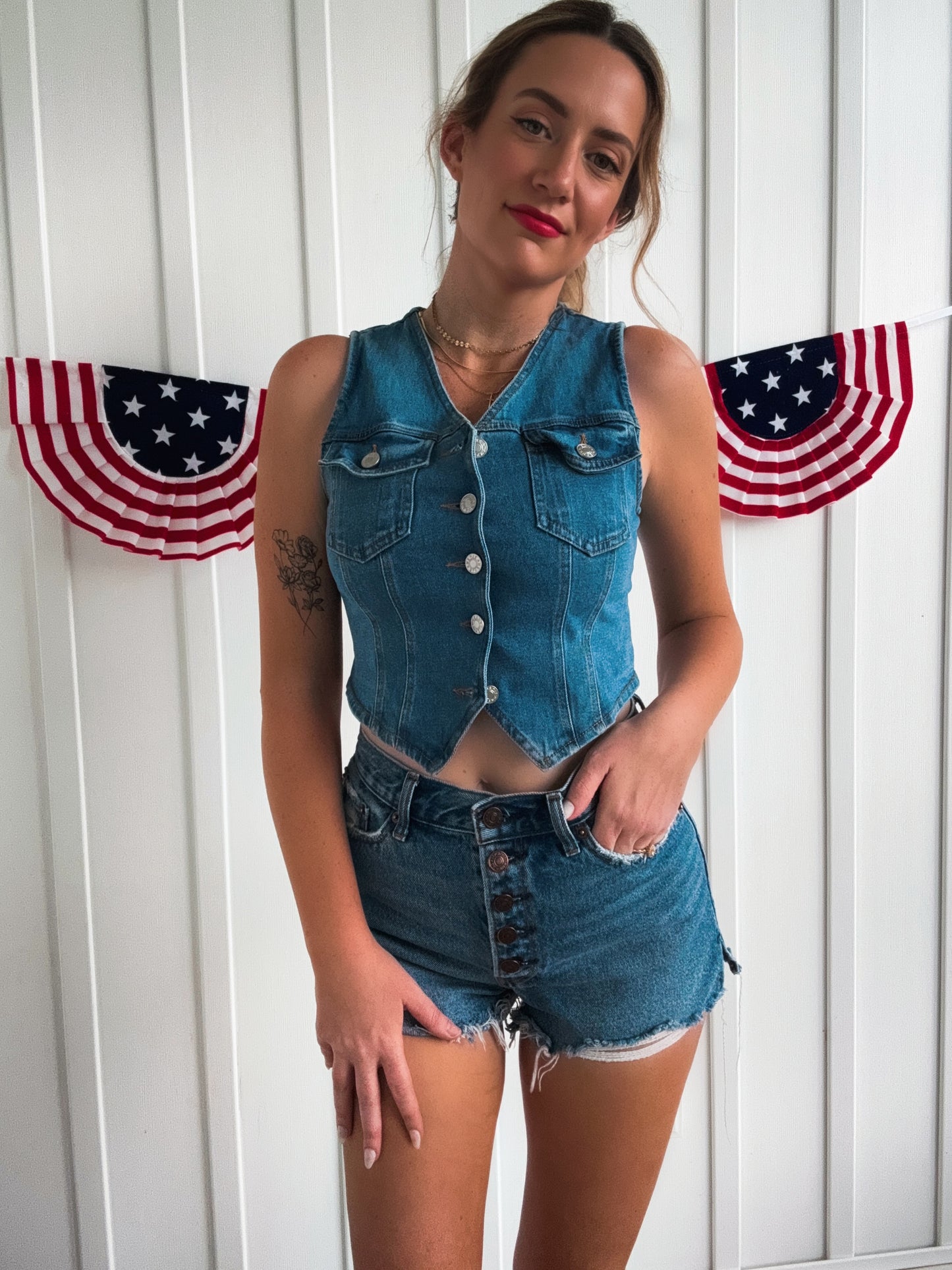 Lady Mae Denim Vest