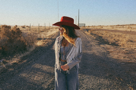 Blue Jean Baby Fringe Jacket